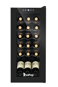 18-bottle compressor wine cooler
