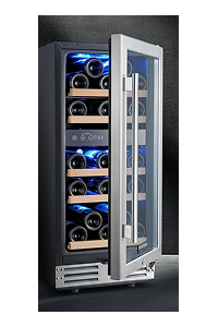 BODEGA 15 Inch 30 Bottles Dual Zone Wine Fridge
