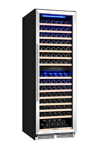 Free Standing 174 Bottles Wine Cooler Dual Zone