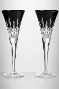 Lismore Black Flute, Set of 2