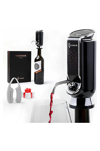 Luxurious 3-in-1 Electric Wine Aerator, Dispenser and Vacuum Sealer