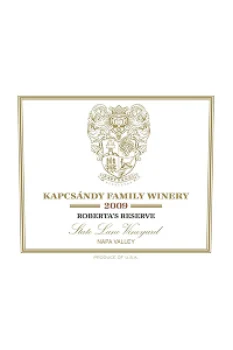 State Lane Vineyard Roberta’s Reserve 2009 – Kapcsandy Family Winery
