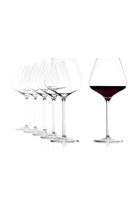 Stölzle Lausitz Burgundy Red Wine Glasses 6 Set