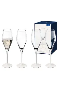 Villeroy & Boch - Manufacture Rock Blanc Champagne Flute Set of 4