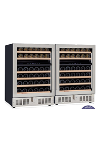 Wine Enthusiast Latitude Double S 24" Smart Wi-Fi Undercounter Dual Zone Wine Cellar