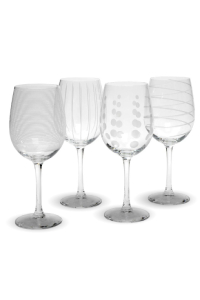 Mikasa Cheers White Wine Glasses Set of 4