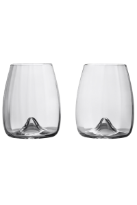Elegance Optic Stemless Glasses, Set of 2