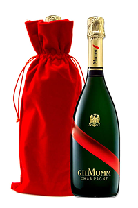G.H. Mumm Brut Grand Cordon with Red Velvet Gift Bag