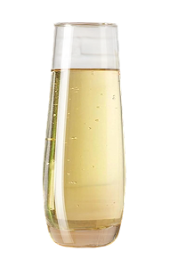 Luminthra - Elegant Stemless Crystal Champagne Flutes, Set of 6