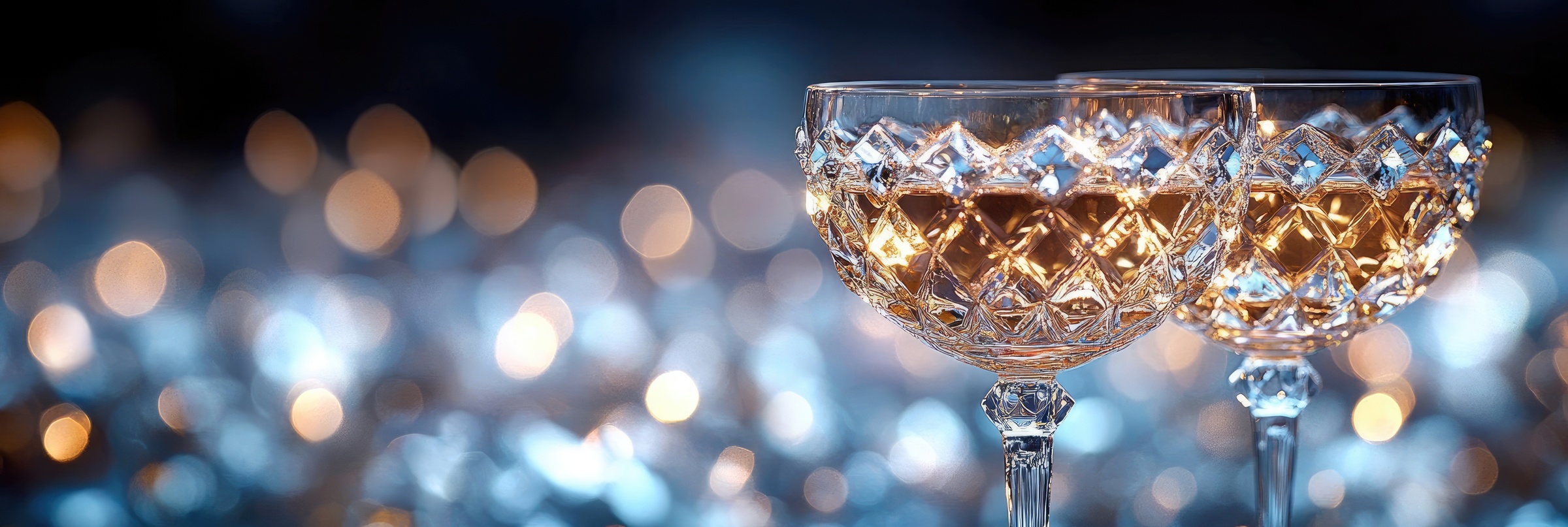 Crystal Champagne glasses