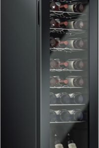 KingChii 45 Bottle Wine Cooler Refrigerator Dual Zone Wine Fridge