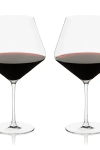 Laminal Burgundy Wine Glasses