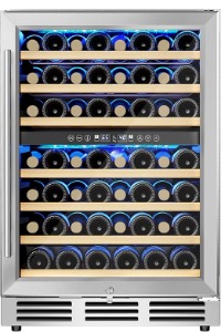 EUHOMY 24 Inch Wine Cooler Refrigerator Under Counter
