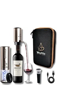 Electric Wine Aerator & Opener Set by WineWhiz