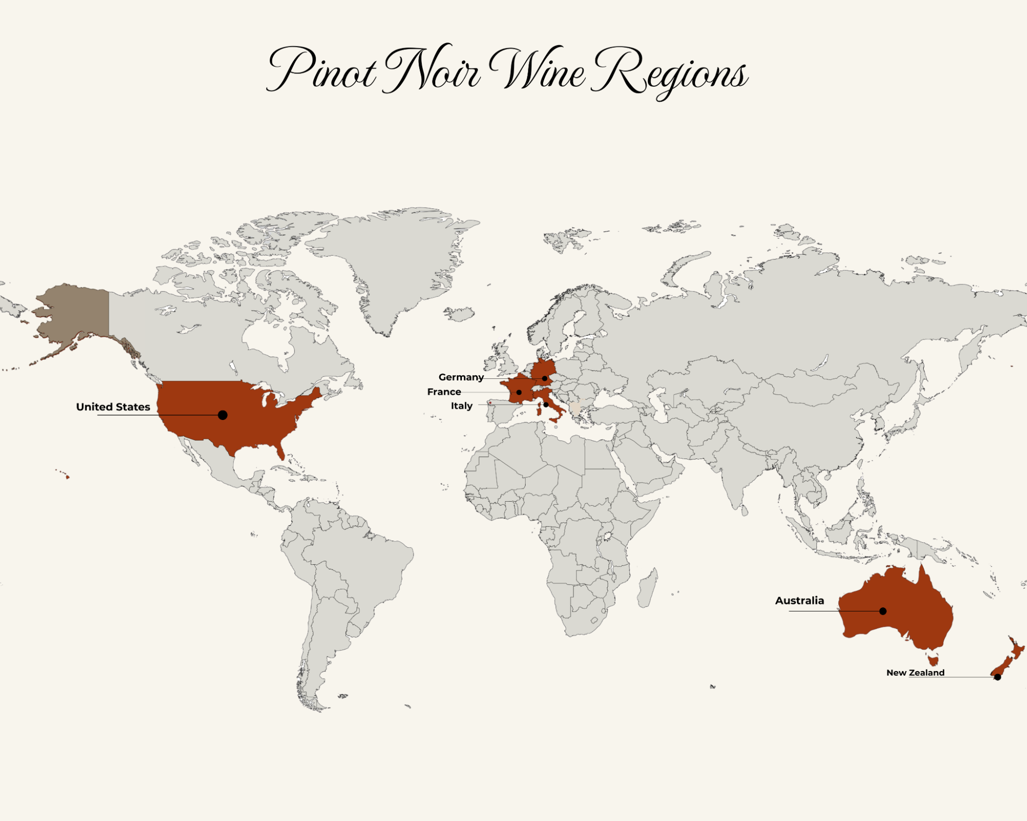 Pinot Noir production regions