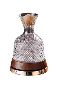 Rotating Wine Decanting Set For Fast Oxygenation