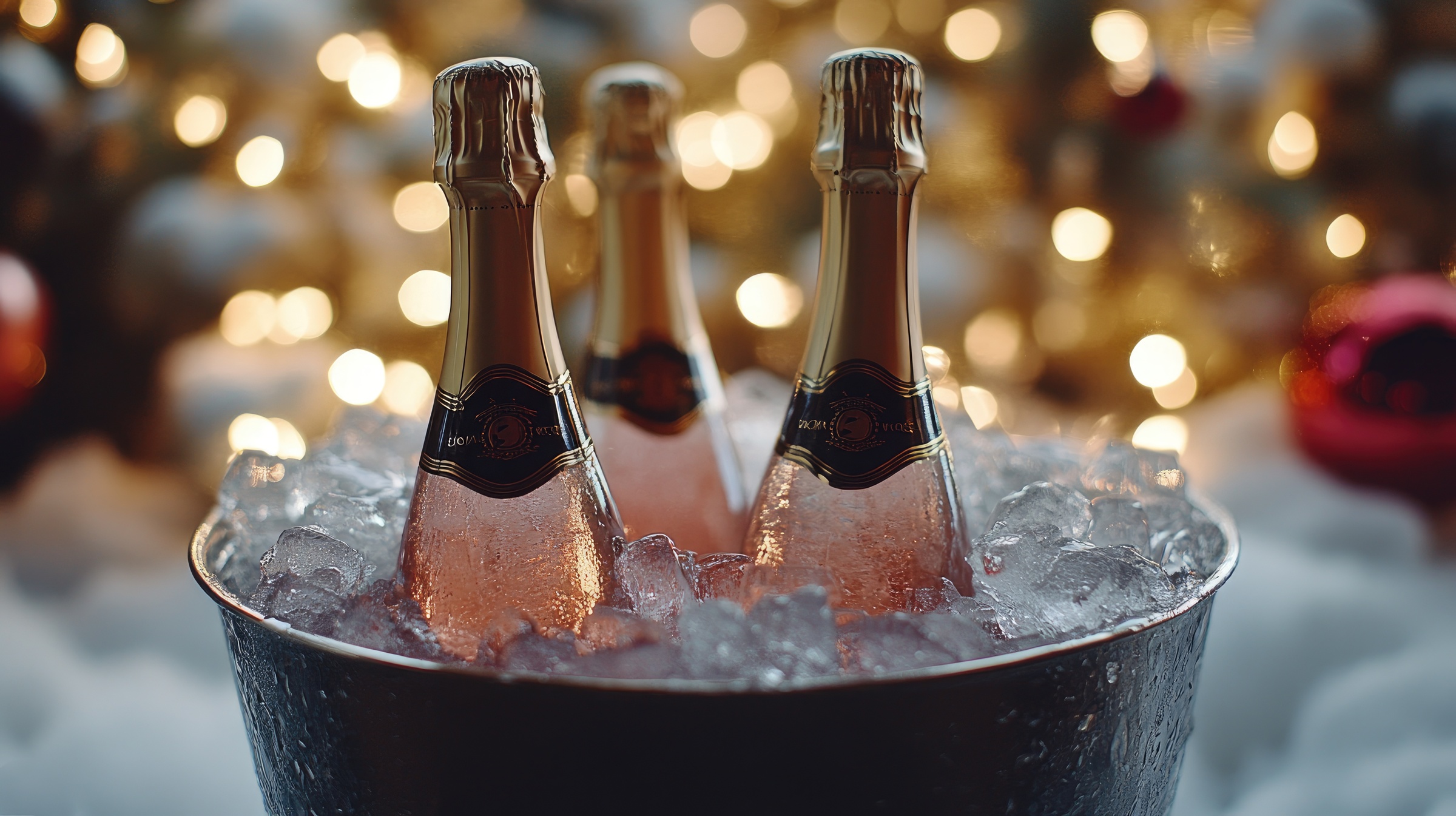 Sparkling rose wine