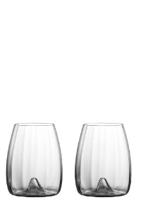 Waterford Elegance Optic Stemless Wine Glasses, Set of 2 & Stopper