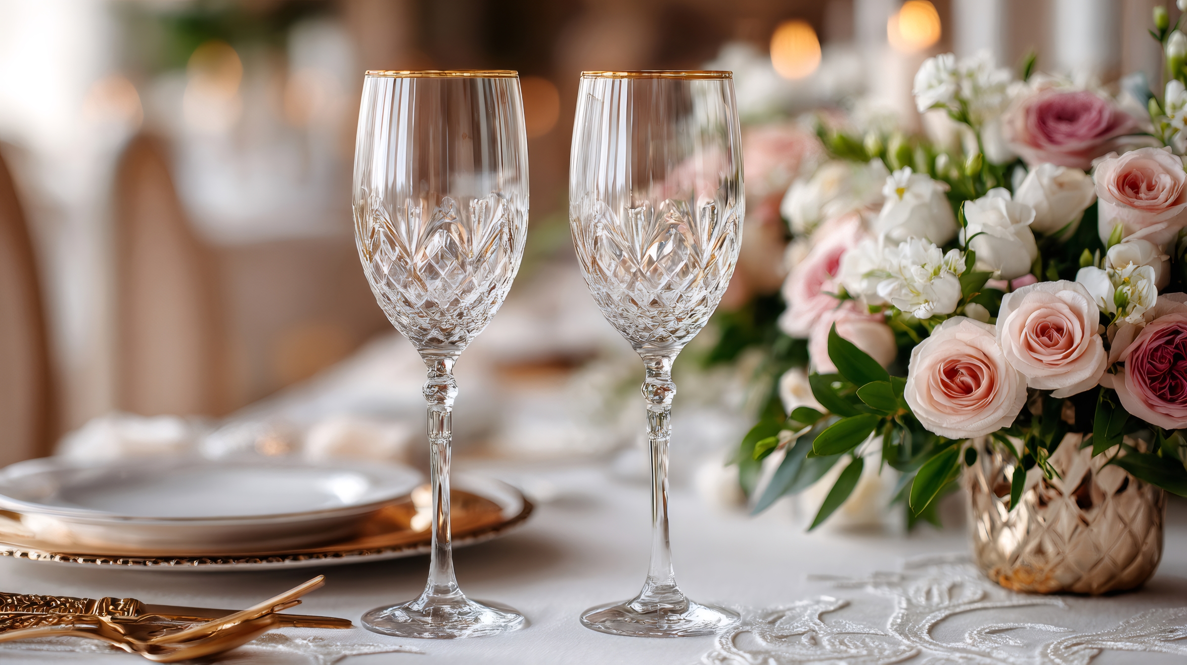 Vintage wine glasses