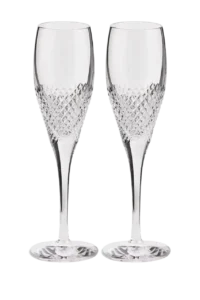 Vera Wang Diamond Mosaic Champagne Flute – Set of 2