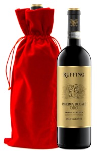 Ruffino Riserva Chianti Classico Gran Selezione with Red Velvet Gift Bag – Italy