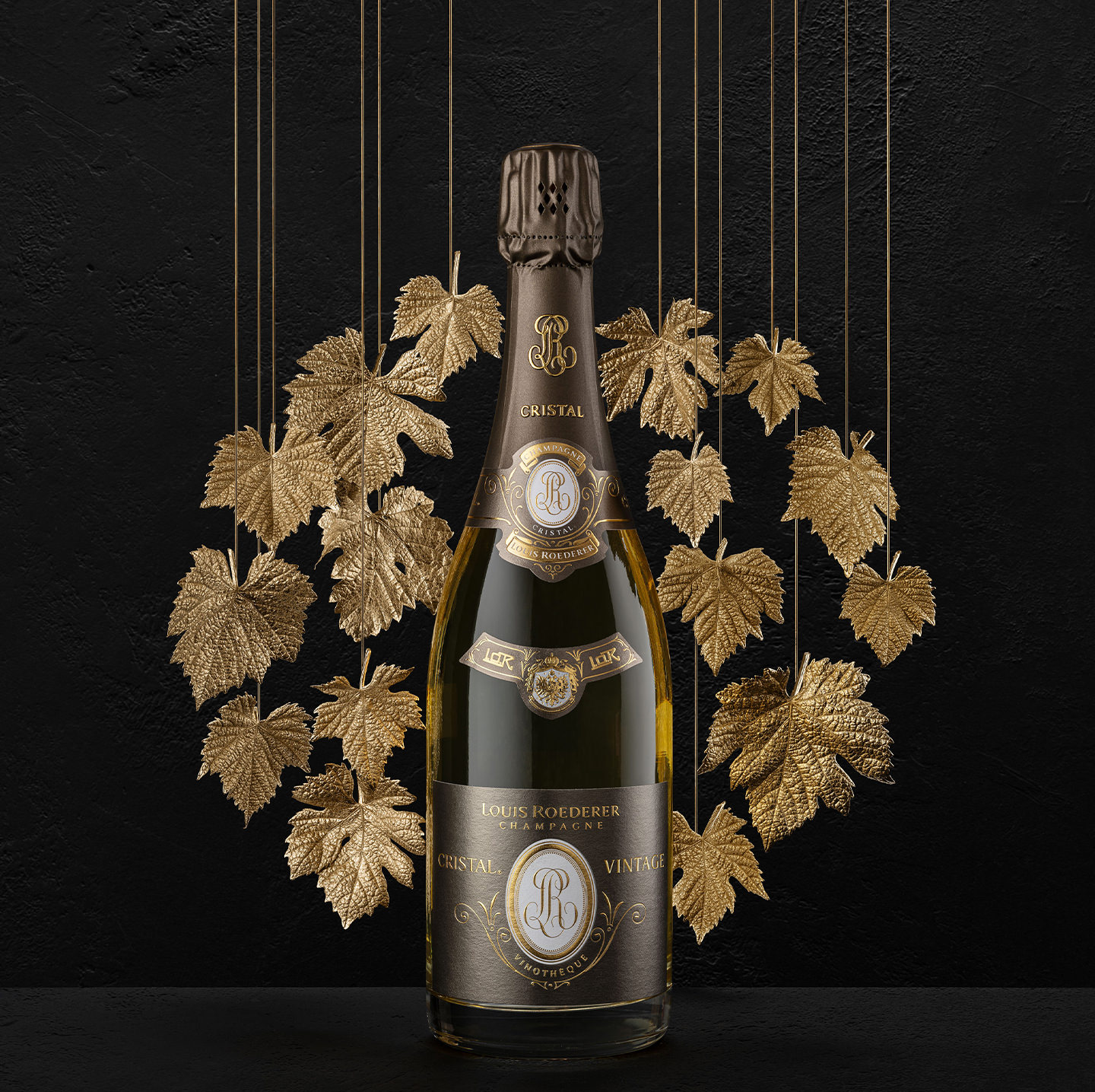 Cristal Champagne bottle