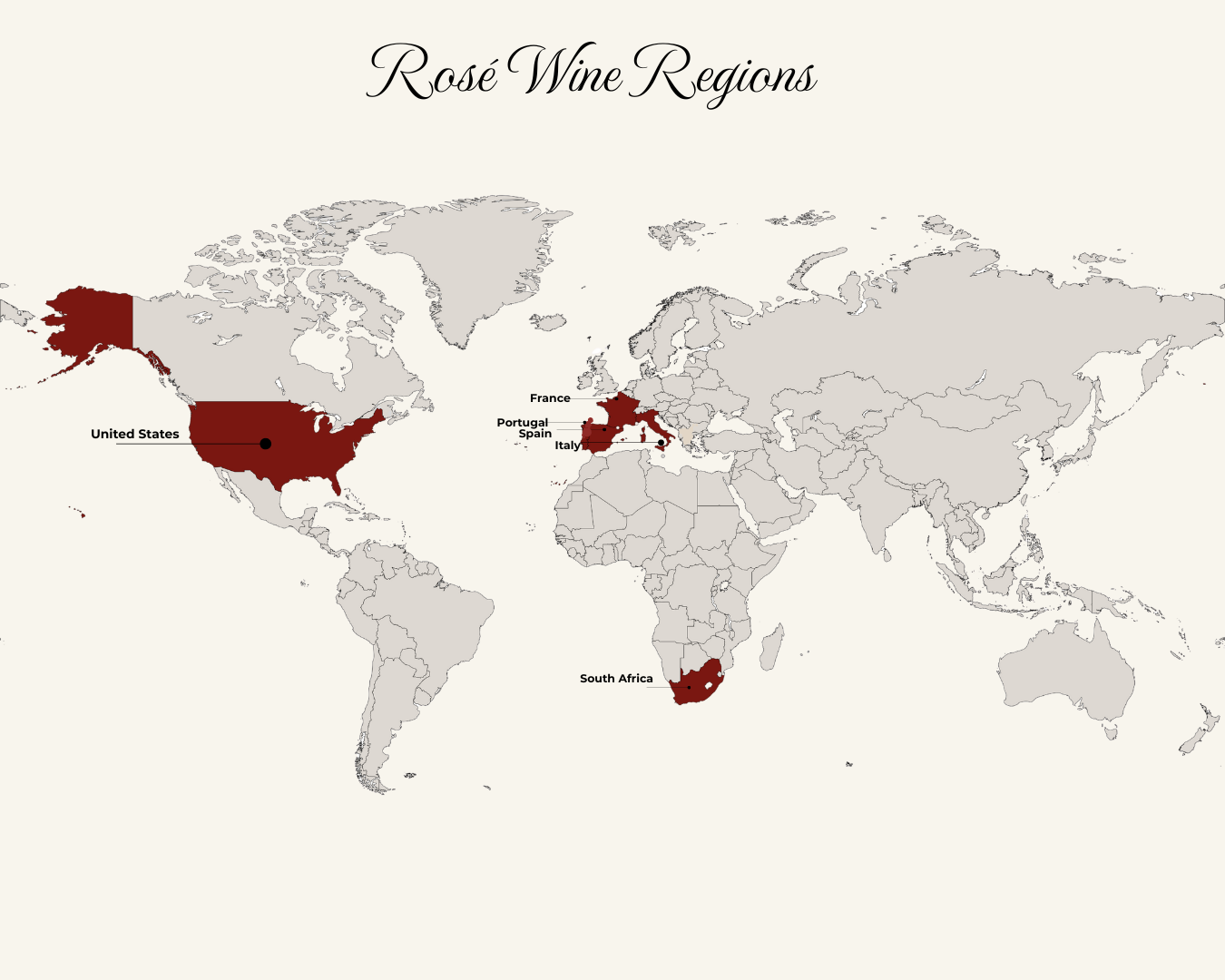 Rose wine regions